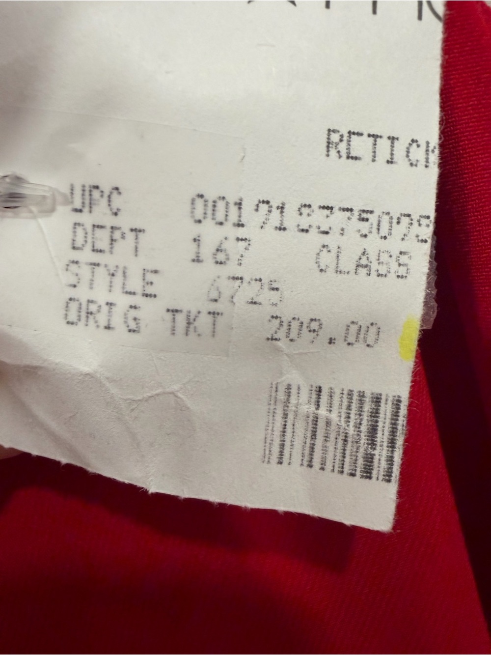 Xscape Twist Front One Shoulder Gown Red Size 14 NWT Formal Evening Dress - Picture 7 of 11